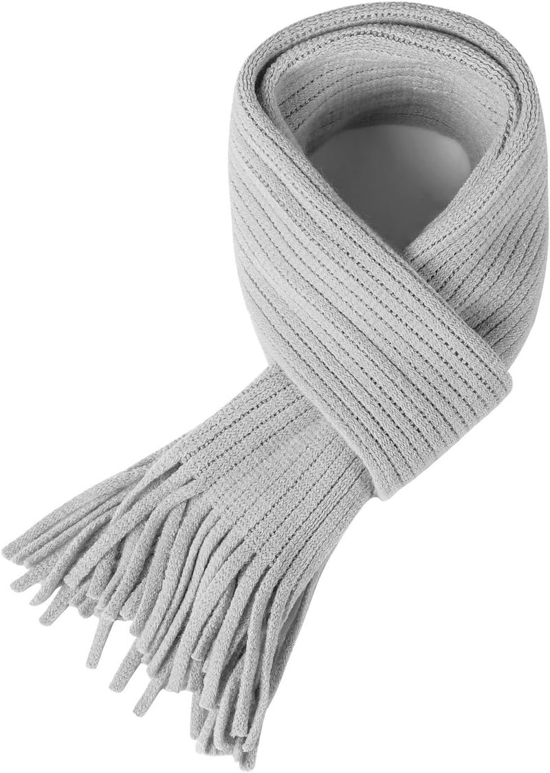 BEARUN Kids Knit Scarf Winter Fashion Solid Color Toddler Baby Scarves Neck Warmer Tassel Scarf for Boys Girls - Image 2